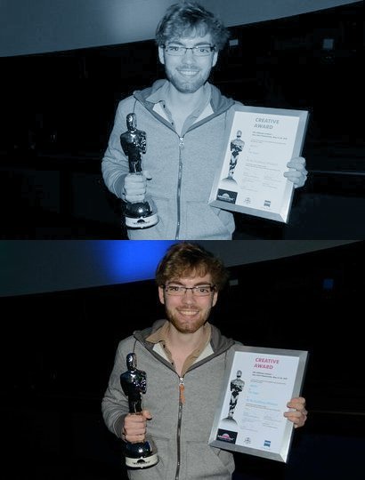 Creative Award für Tim Segers Film 'Beat' (HfG Offenbach). Foto: Birgit Lehmann