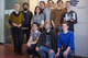 9 Hessen Talents aus der Hochschule Darmstadt und der Hochschule RheinMain mit Geschaeftsfuehrerin Anja Henningsmeyer (li).Foto: hFMA