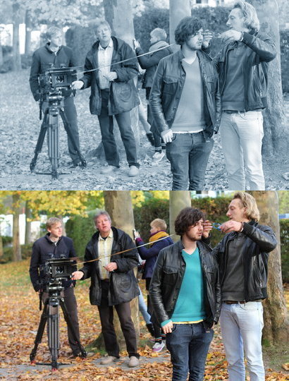 STOP BY. SHOOT FILM-Workshop 2011: Kodak-Kameramann Matthias Maaß erklärt Studierenden die Arri-Flex-416-Plus