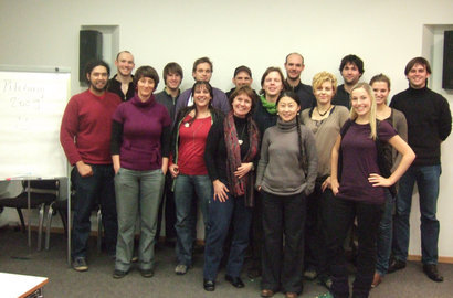 Workshop-Teilnehmer mit Leiterin Sibylle Kurz / Foto: hFMA