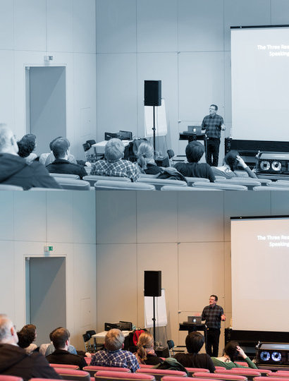 Lecture from Adrian Martin 'Paths and Possibilities in Film Criticism Today'. Foto: Philipp Kohler