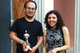 Diego Arandia – winner audio award – und Safaa Mahmoud – finalist student award