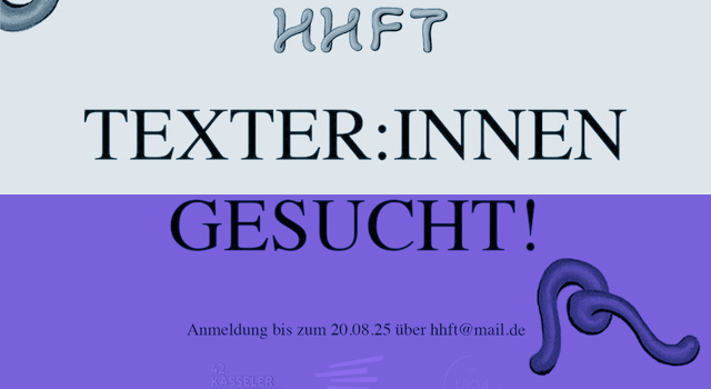 Texter*innen gesucht - Frist 20.8.